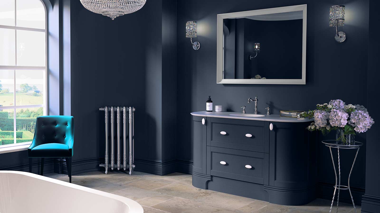 Bold Bathroom Colours